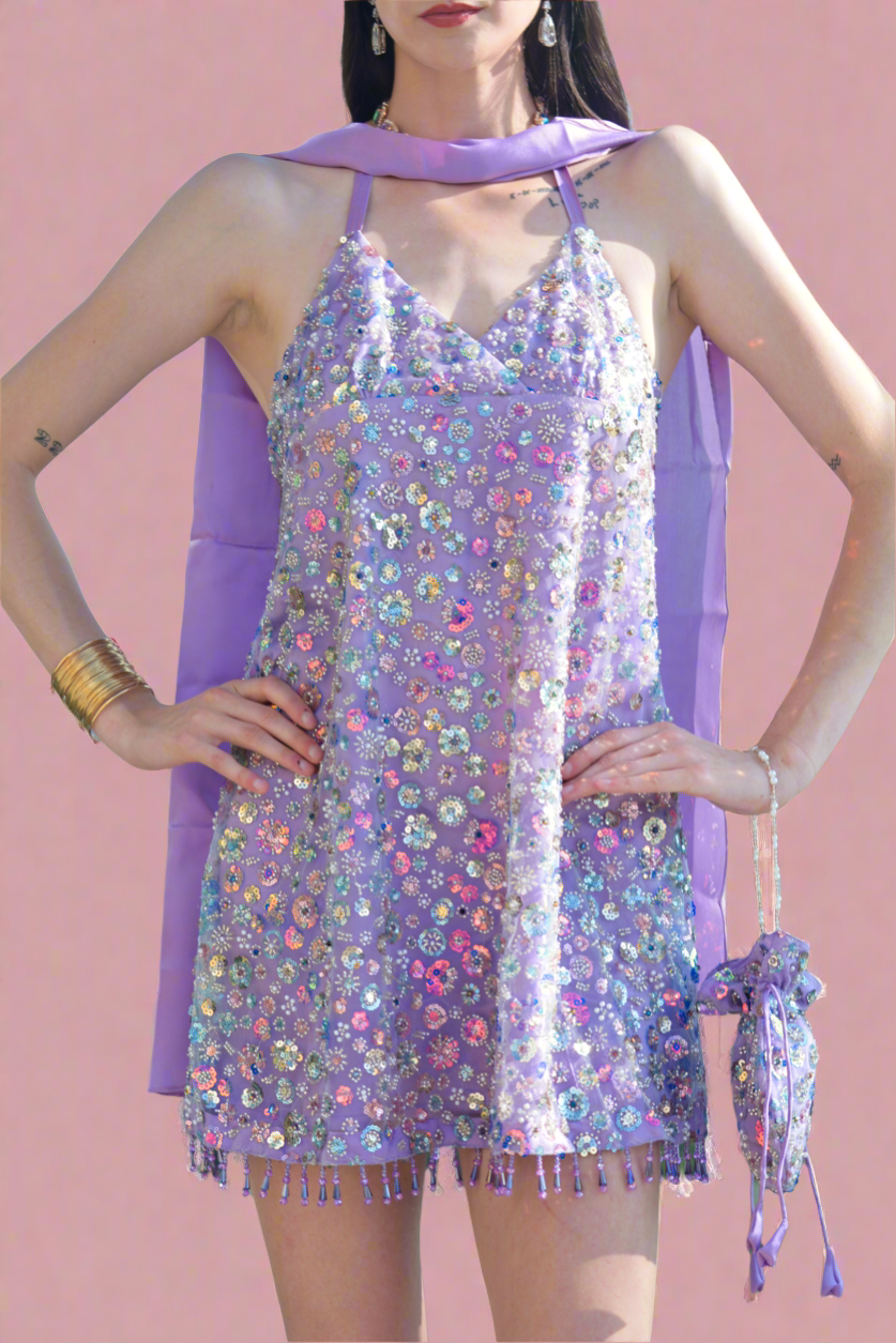 lavender haze sequin dress Lola + The Boys Lavender Haze Sequin Dress, 2