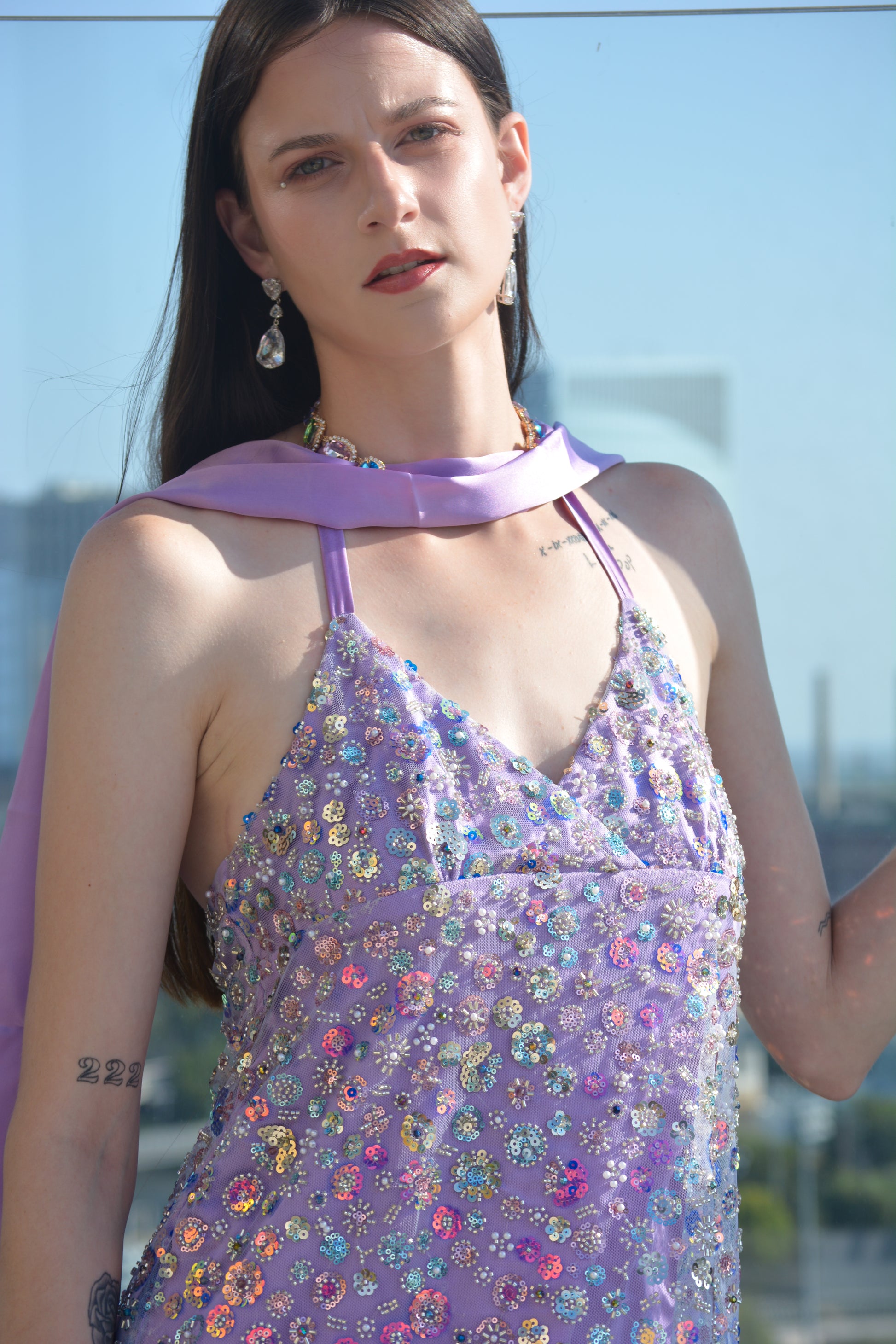 lavender haze sequin dress Taylor Sequin Dress